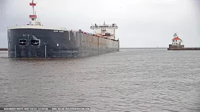 Burns Harbor Freighter at Superior