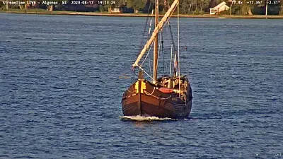 sailing replica vessel   "Pilgrum  " Aug-2020