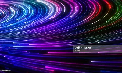 neon geometric shape technology jigsaw puzzle