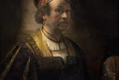 Autorretrato - Rembrandt 1650 jigsaw puzzle