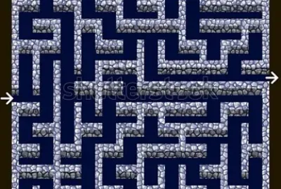 stone wall puzzle maze