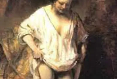 Mulher banhando-se no rio - Rembarndt jigsaw puzzle