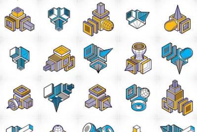 three dimensional shapes