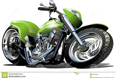 Cartoon Motorcycle