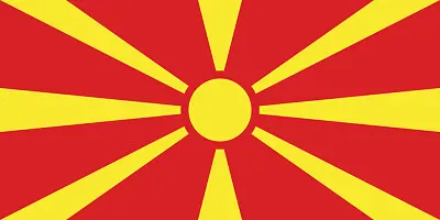 Construir a bandeira Macedónia do Norte