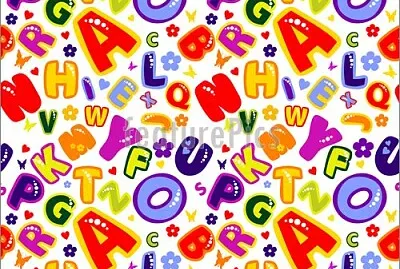 Colorful letters