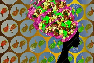 Kente Head Wrap jigsaw puzzle