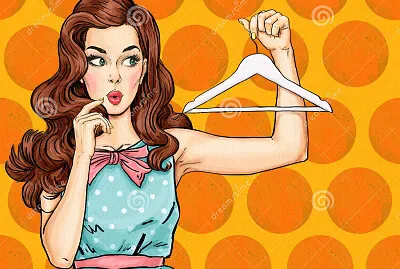 Pop Art Thinking Girl