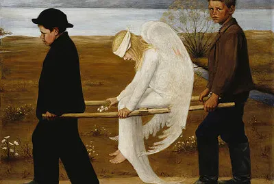 The wounded angel