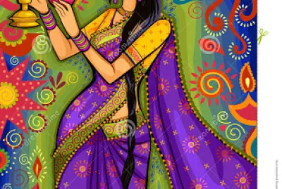Indian Woman-Diwali Festival 2