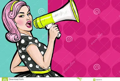 Girl with Megaphone jigsaw puzzle