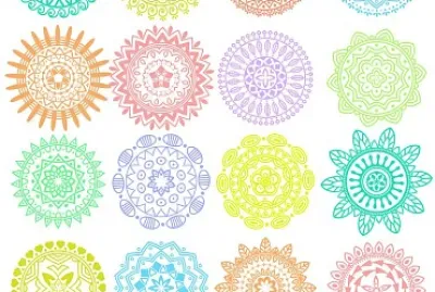 colorful spirographs