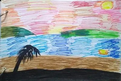 Figura simple - fondo complejo