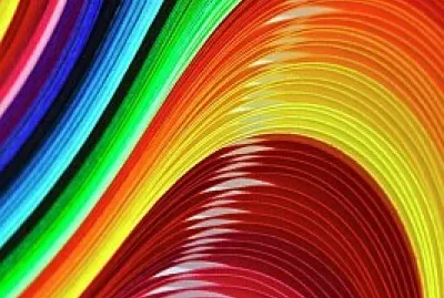 Curves Of Colored Paper