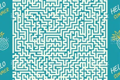 פאזל של maze game