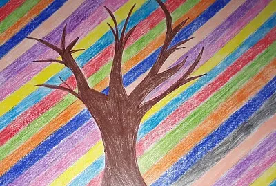 Figura simple fondo complejo