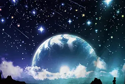 luna y espacio jigsaw puzzle