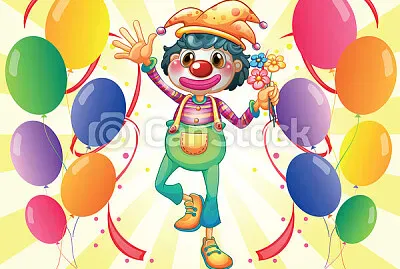 Clown with Flowers