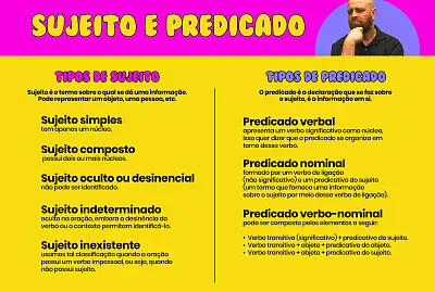 SUJEITO E PREDICADO