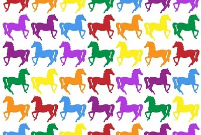 colorful horses
