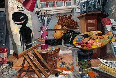 Young artist jigsaw puzzle