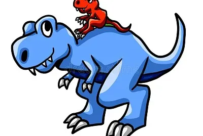Dinosaur Father and Son