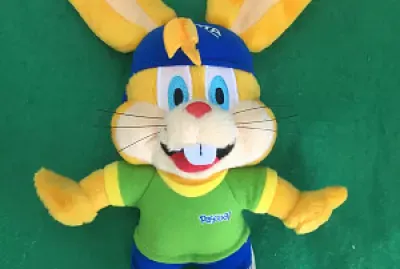 coelho de pelúcia da lacta