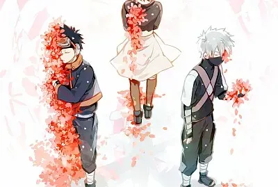 Kakashi, Rin, Obito