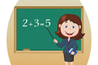 Happy teacher