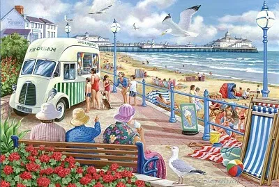 Glaces a la plage jigsaw puzzle