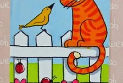 Bird and Kitty jigsaw puzzle