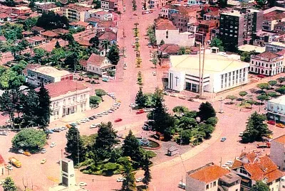 Vista parcial da cidade de Erechim em 1979.