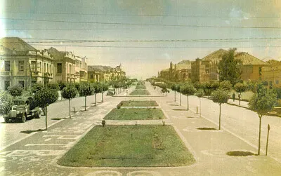 Erechim em 1948, parte da Avenida Maurício Cardoso