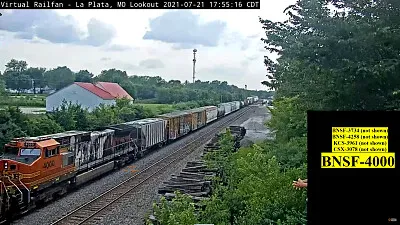 BNSF-4000  "Toaster " dead-in-tow