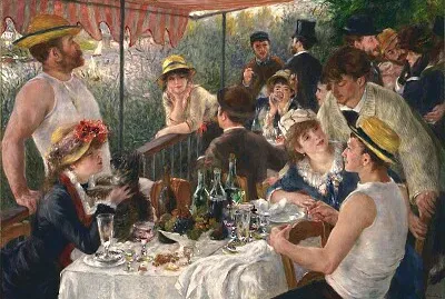 Luncheon of boating party