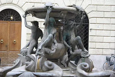 פאזל של Fontaine des tortues dans le ghetto romain