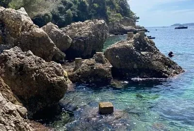 Cap D 'ail, La Plage La Mala.