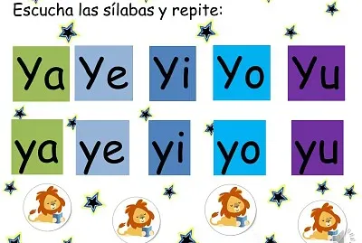 sílabas Y