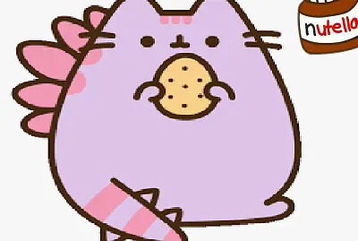 pusheen la gata una famosa y bonnnita gata ,disfruta de los rompecabezas con pusheen