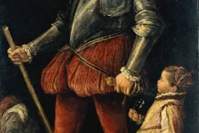 guerriero con fanciulla