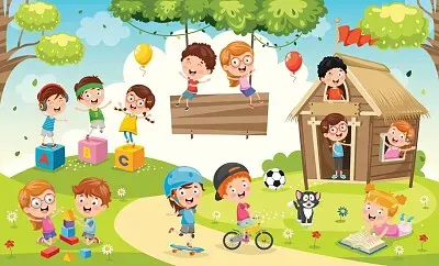 niños jugando en el parque jigsaw puzzle