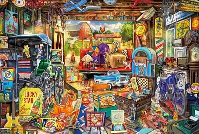 Bazar dans le garage jigsaw puzzle