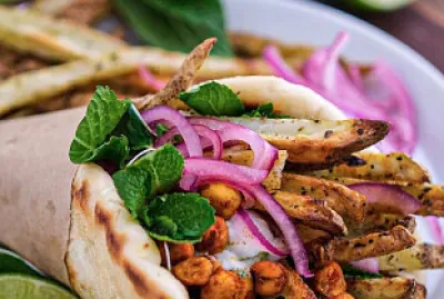 Tandoori Chickpea Gyros jigsaw puzzle