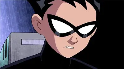 robin es red X los jovenes titanes