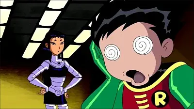 robin se mareo por la lanzada de blakfire los jovenes titanes