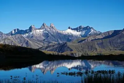 Lac Guichard et ses Aiguilles d 'Arves.