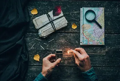 מישהו מדליק אש בגפרור