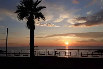 Tramonto dal lungomare di Sangineto CS