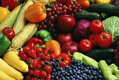 Vegetables and fruit