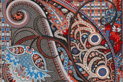 Paisley Blossom bordeaux